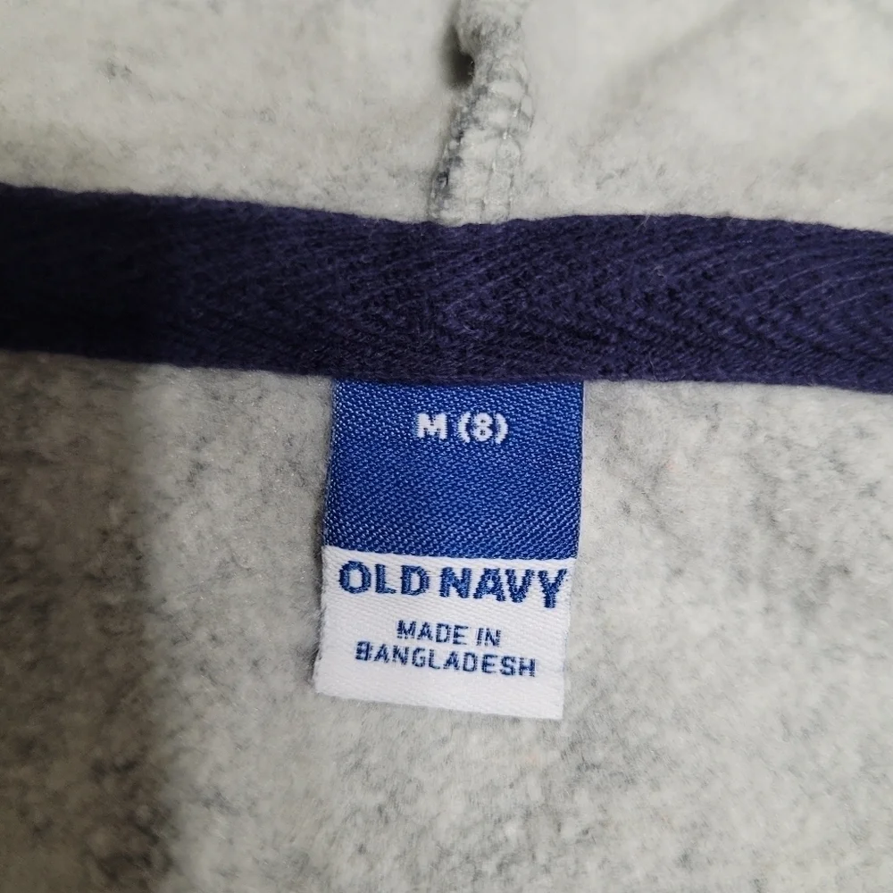 Old Navy Kids 2‎ Piece Grey Full Zip Hooded Jacket And Joggers Set Size S/M